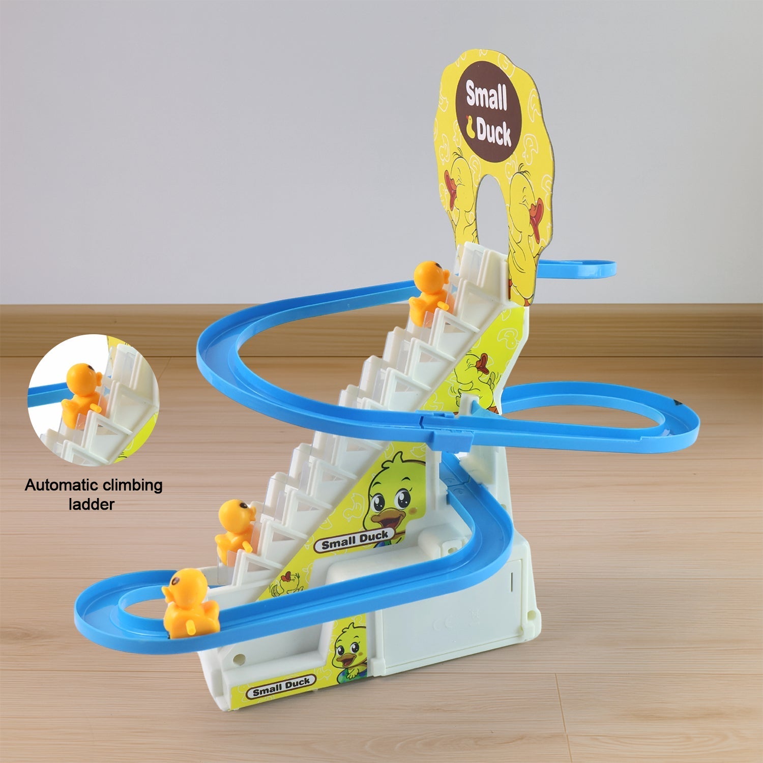 LALA Small Duck Climb Stairs Toy Roller Coaster with Flashing Lights & Music (3 Ducks) LALA Small Duck Climb Stairs Toy Roller Coaster with Flashing Lights & Music (3 Ducks)